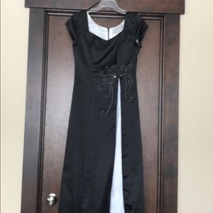 Black and white prom dress size 7/8